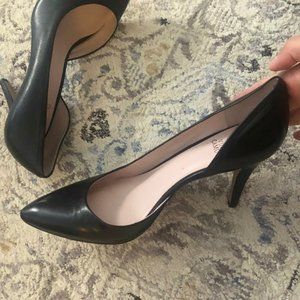 Vince Camuto Black Leather Heel